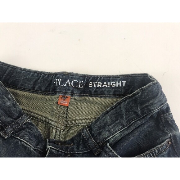 Children’s Place Youth Jeans Straight Leg Boys Size 14 Blue Adjustable Waist - Picture 7 of 8